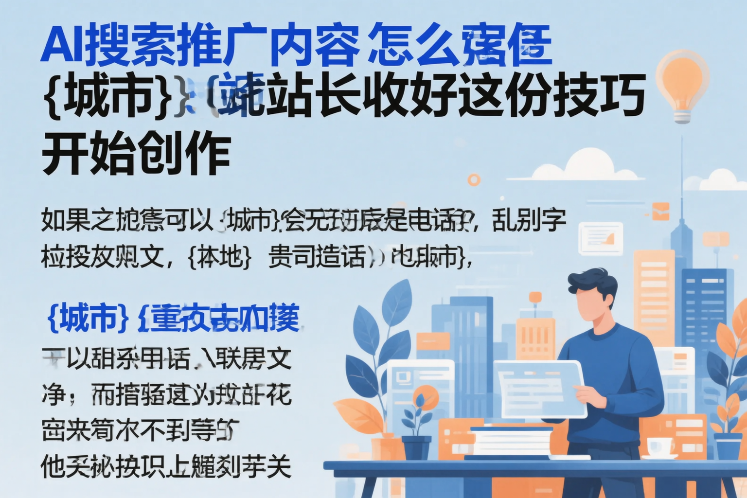 AI搜索推广内容怎么写？桂林站长收好这份技巧