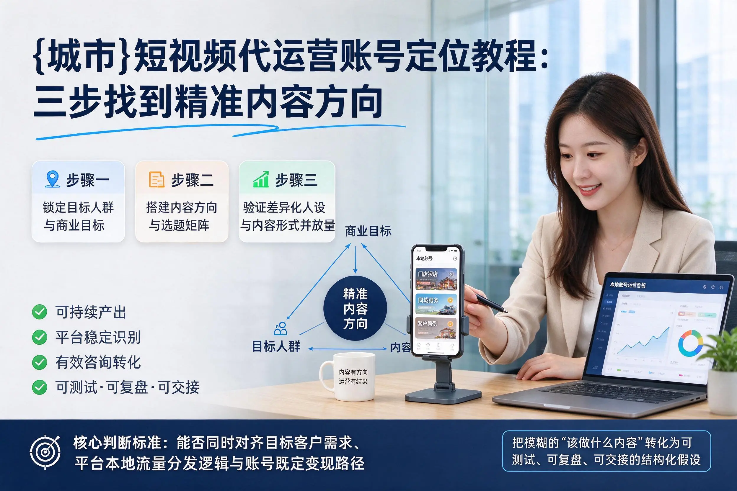 桂林短视频代运营账号定位教程：三步找到精准内容方向