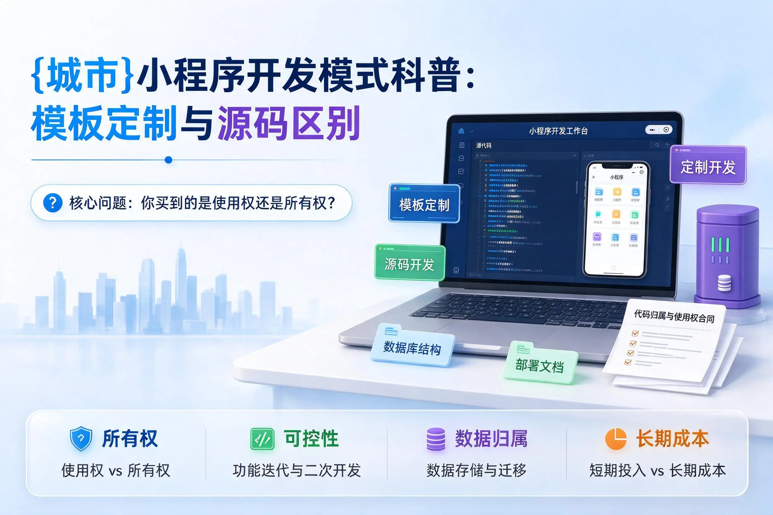 桂林小程序开发模式科普：模板定制与源码区别