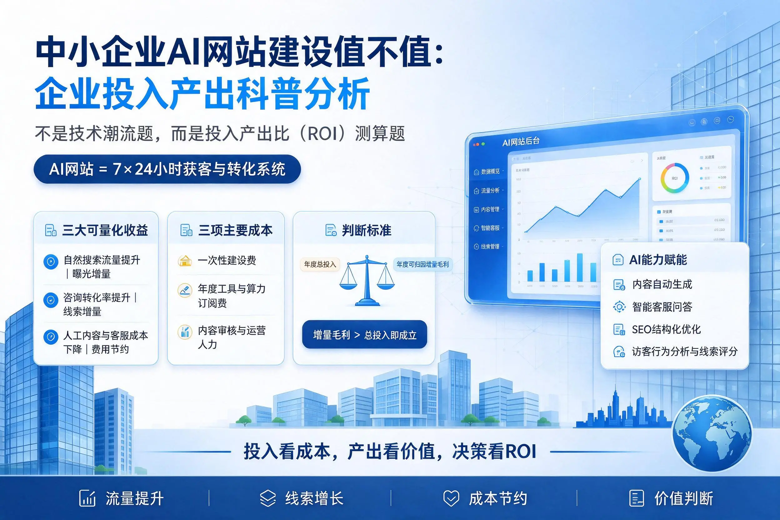 中小企业AI网站建设值不值：桂林企业投入产出科普分析