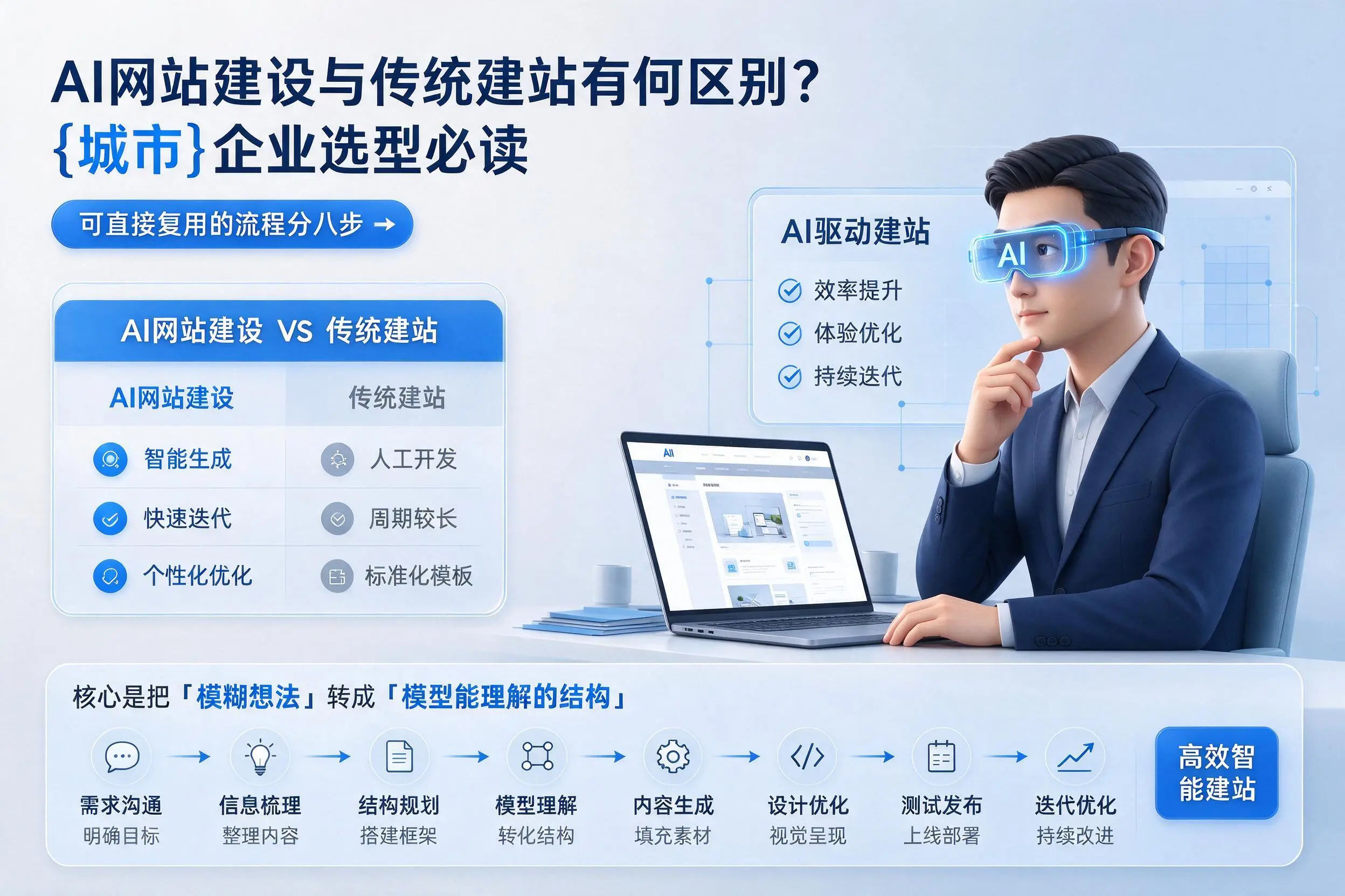 AI网站建设与传统建站有何区别？桂林企业选型必读