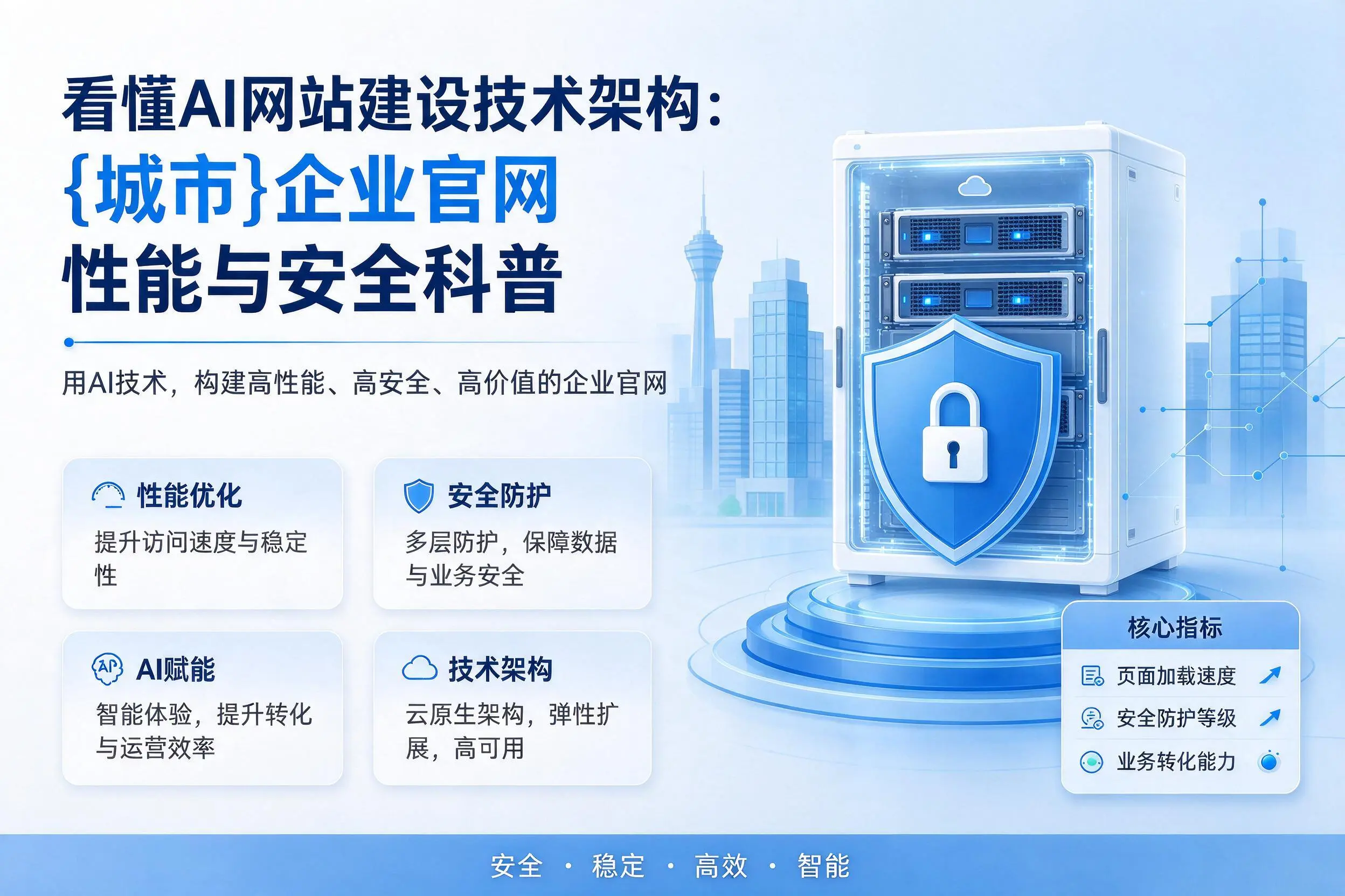 看懂AI网站建设技术架构：桂林企业官网性能与安全科普