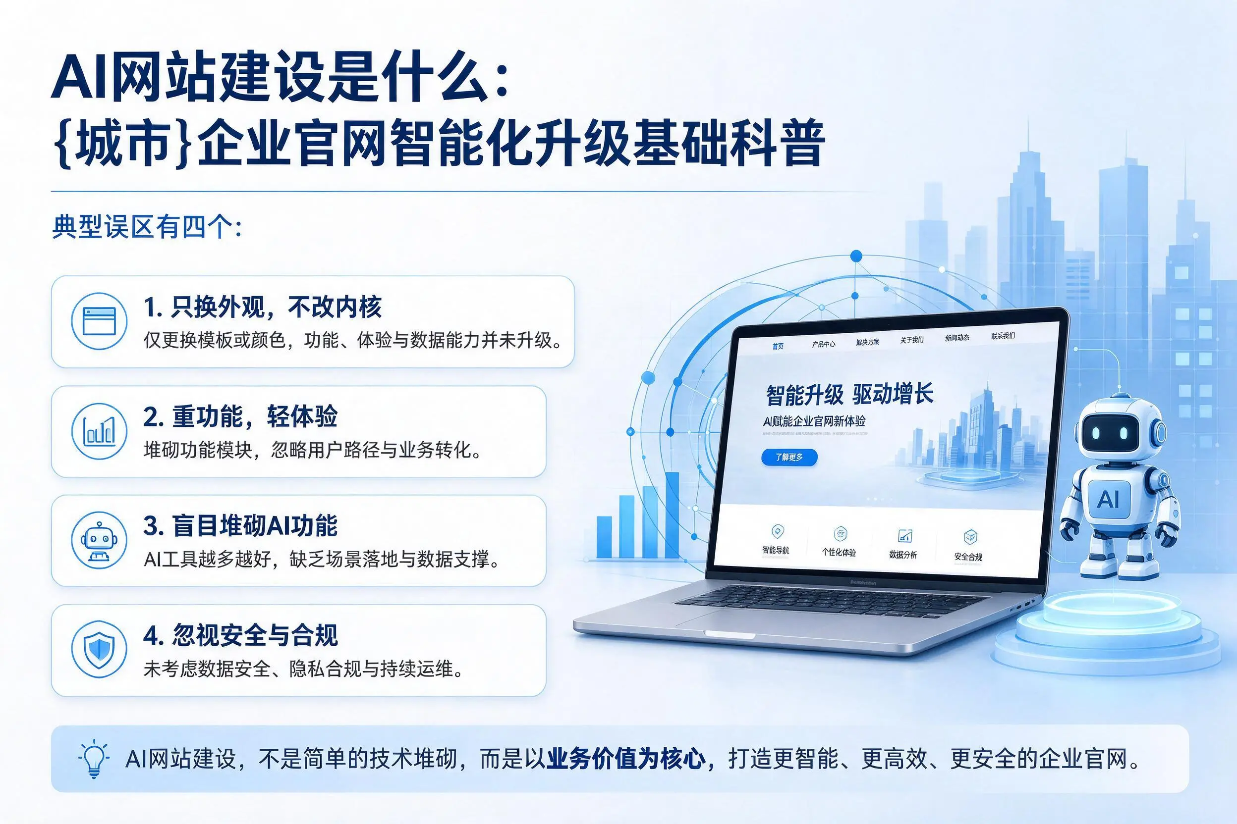 AI网站建设是什么：桂林企业官网智能化升级基础科普