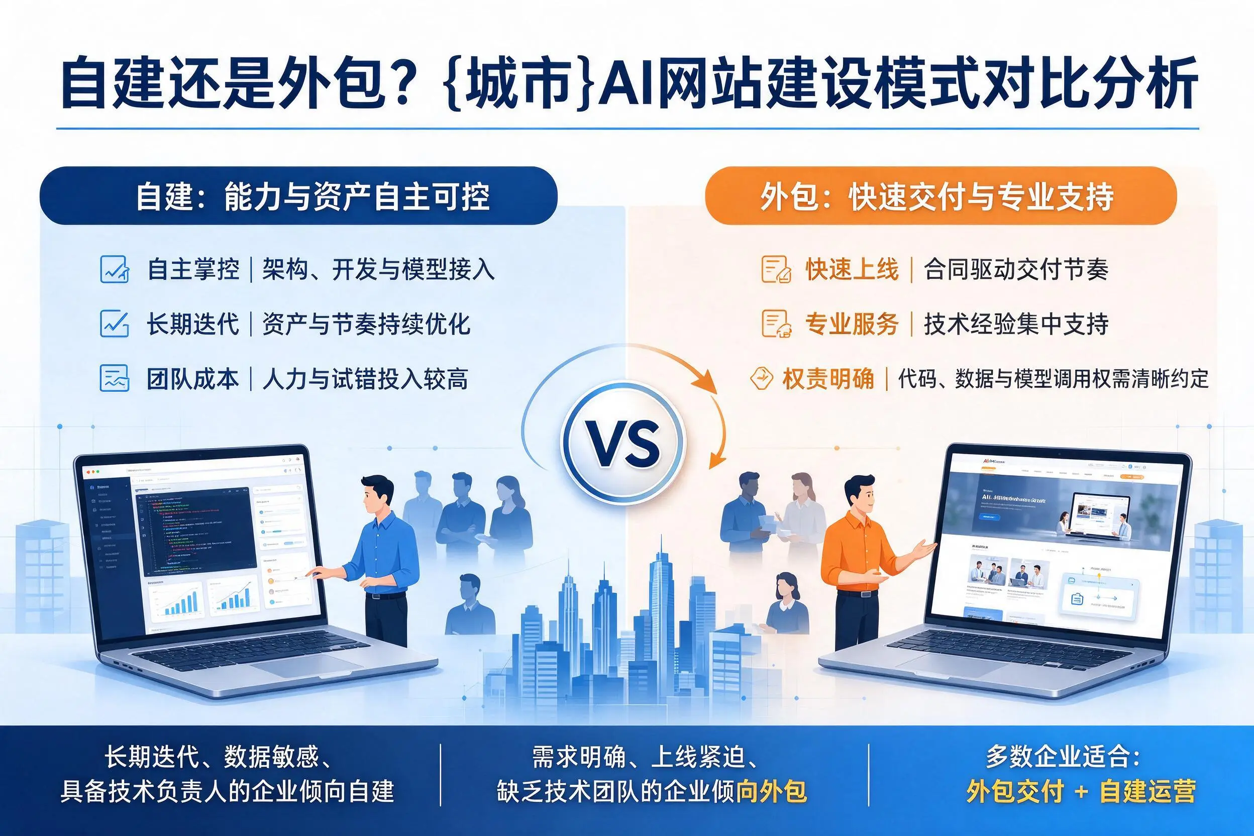 自建还是外包？桂林AI网站建设模式对比分析
