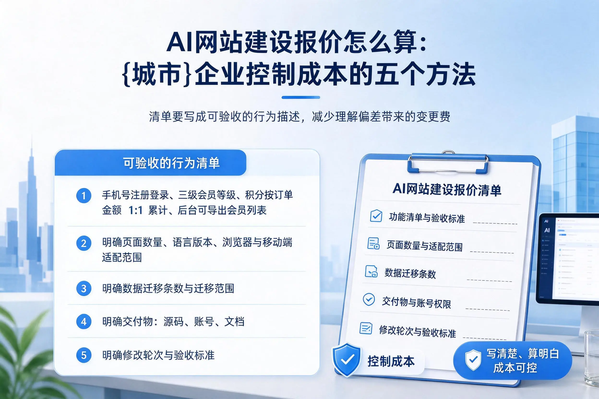 AI网站建设报价怎么算：桂林企业控制成本的五个方法
