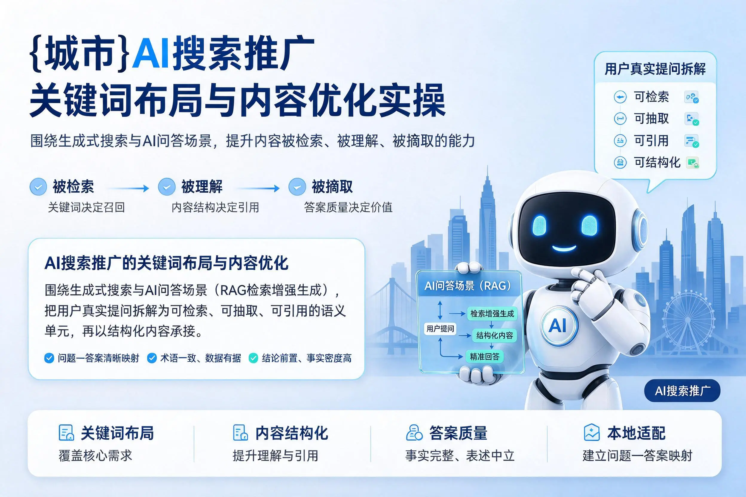 桂林AI搜索推广关键词布局与内容优化实操